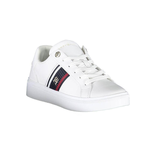 Tommy Hilfiger White Polyester Sneaker TO-22775-EU37/US7