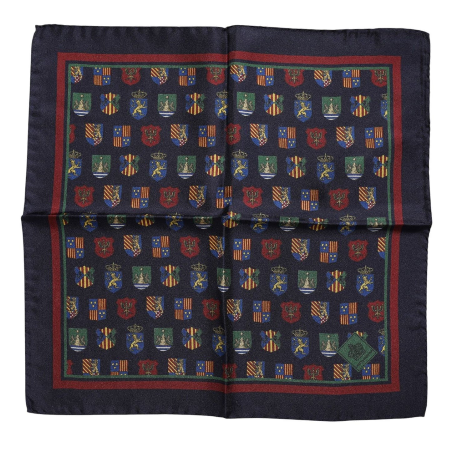 Dolce & Gabbana Multicolor Medals Square Foulard Scarf MS7545