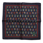 Dolce & Gabbana Multicolor Medals Square Foulard Scarf MS7545