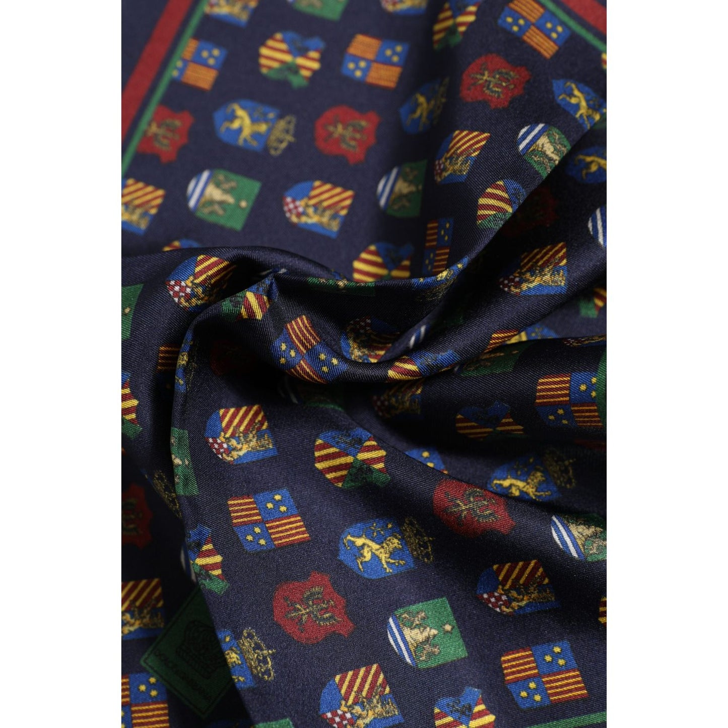 Dolce & Gabbana Multicolor Medals Square Foulard Scarf MS7545