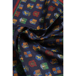 Dolce & Gabbana Multicolor Medals Square Foulard Scarf MS7545