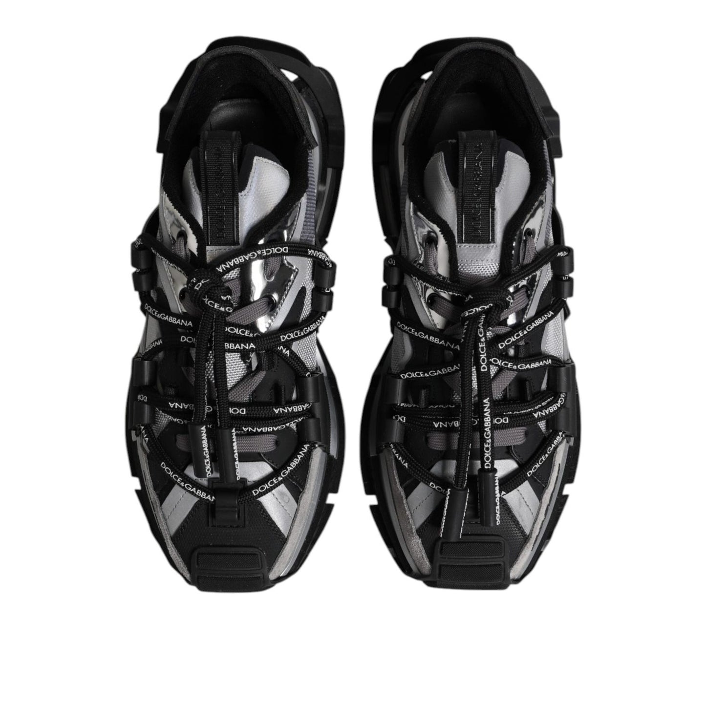 Dolce & Gabbana Multicolor Panelled Space Sneakers Shoes MV7393-43