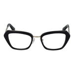 Black rectangular glasses frame on white background.