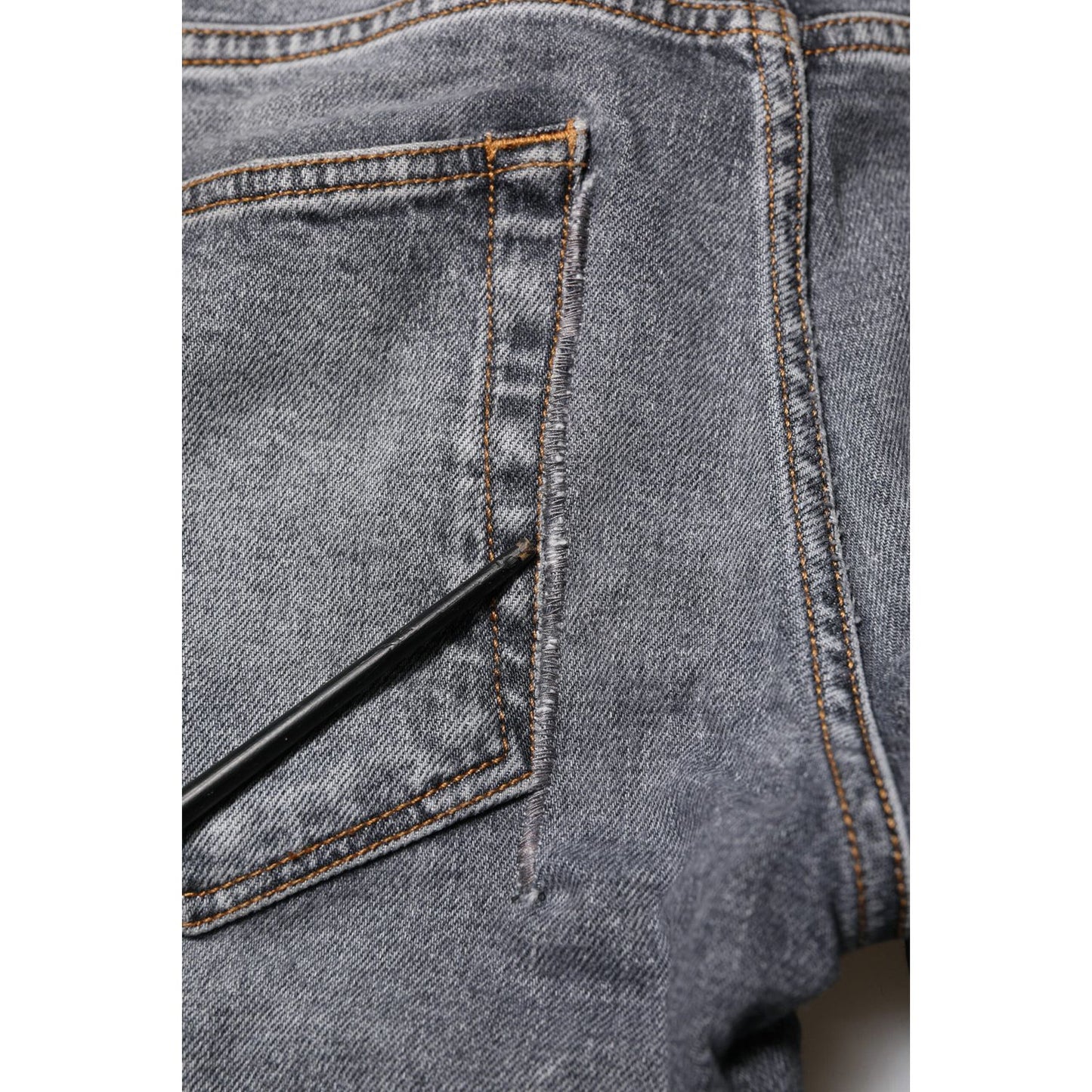 Dolce & Gabbana Gray Cotton Skinny Men Denim Jeans PAN76114-44