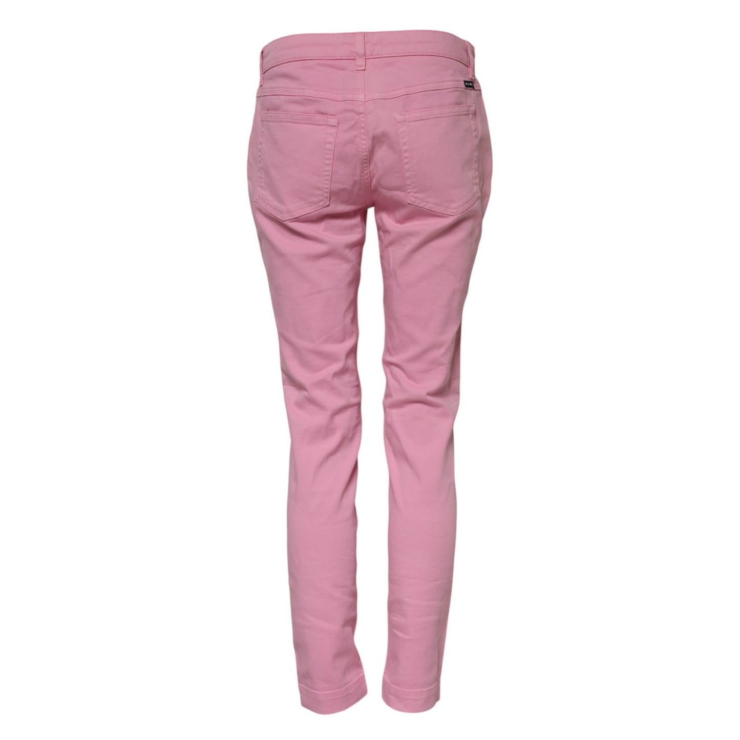 Dolce & Gabbana Pink Cotton PRETTY Skinny Denim Jeans