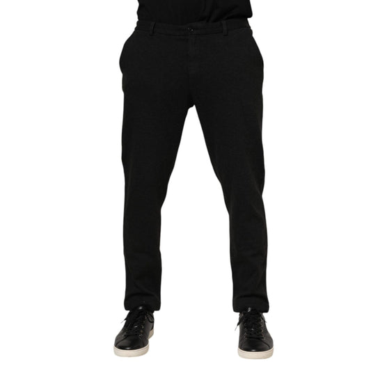 Dolce & Gabbana Dark Gray Viscose Dress Men Pants