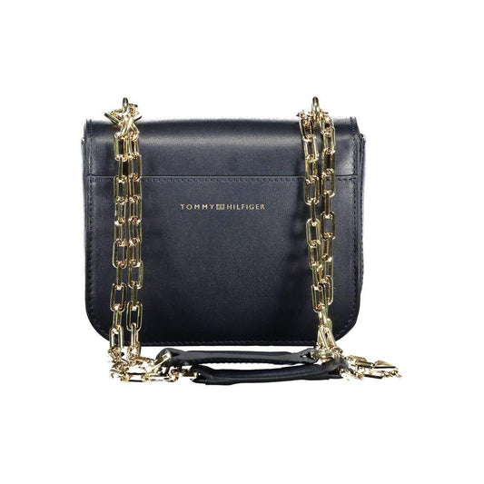 Tommy Hilfiger Blue Leather Handbag TO-2609