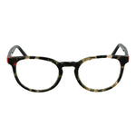 Round acetate full-rim Guess Green Men Glasses Frame with demo lenses, featuring spring hinge and branded case included.