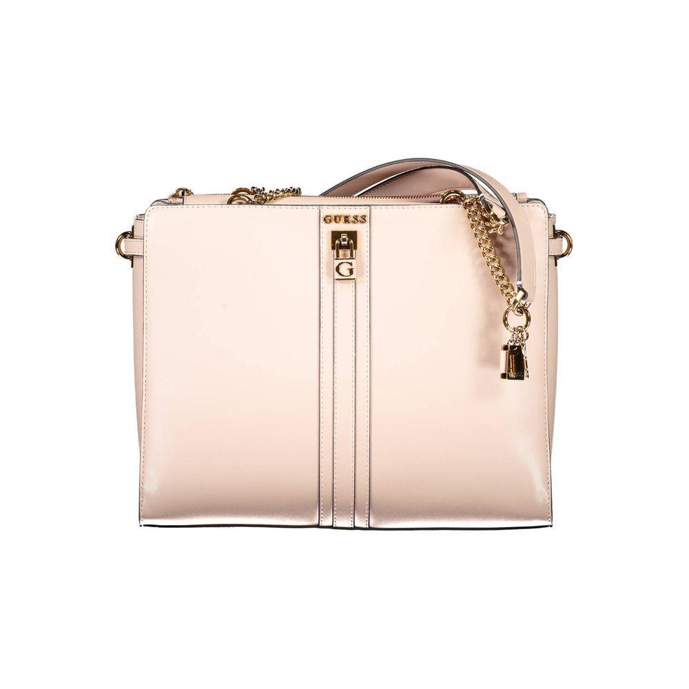 Front view with bag zipped and handles upright.