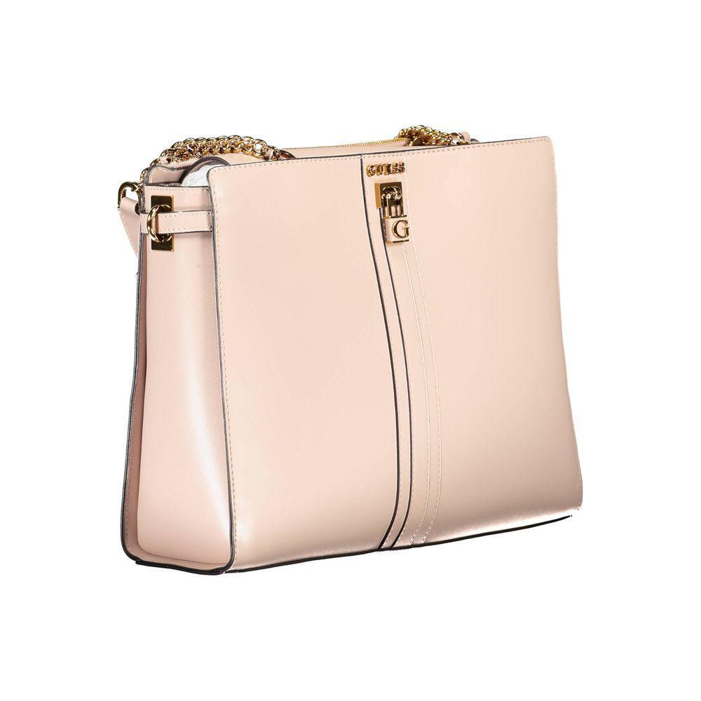 Front view with bag zipped and handles upright.