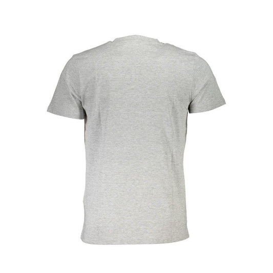 Cavalli Class Gray Cotton T-Shirt CA-22252-XL