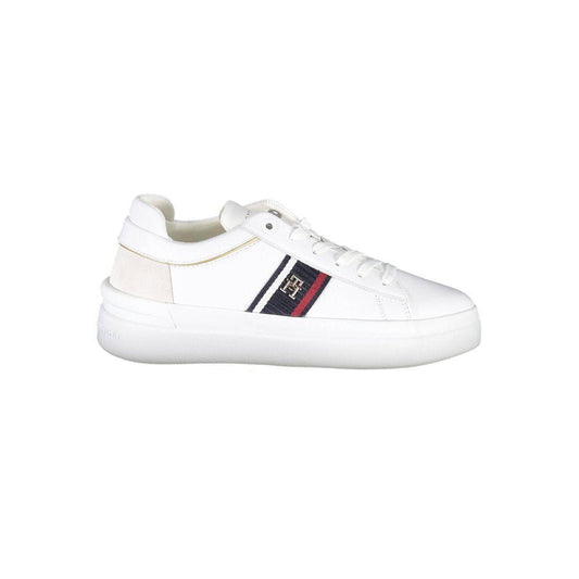 Tommy Hilfiger White Polyester Sneaker TO-22769-EU38/US8