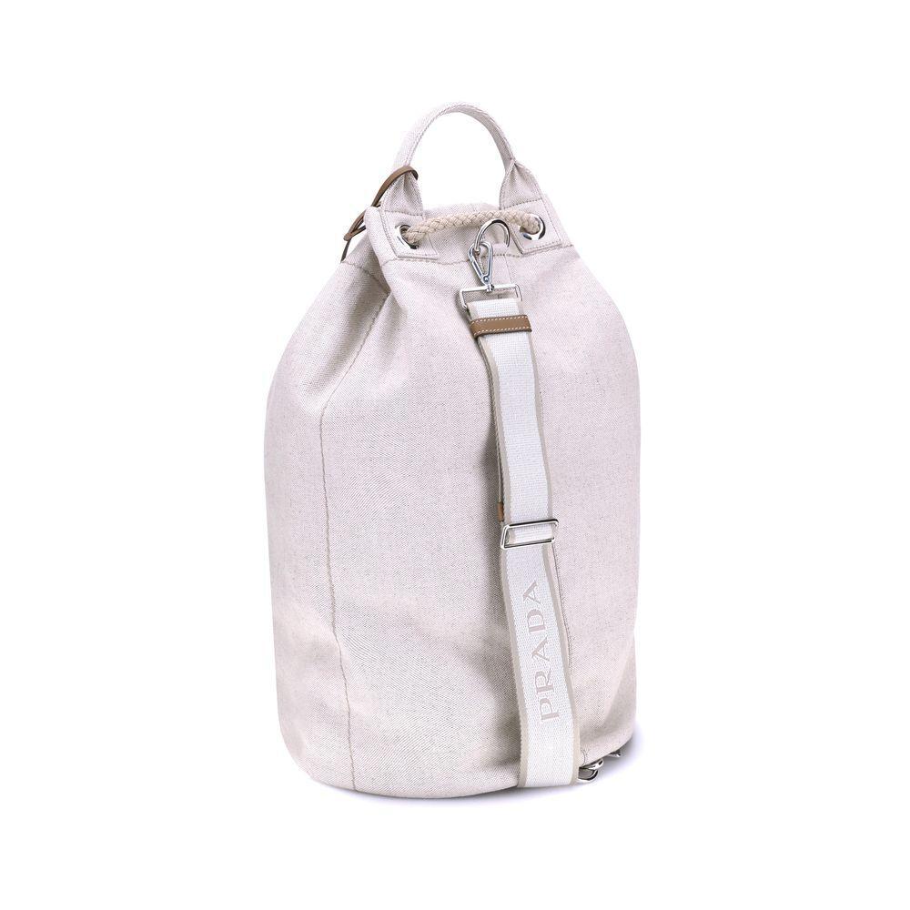 Prada Linen Bucket Bag PR2VY011VOOO2CX9F0018BB