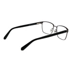 Guess Gray Men Glasses Frame in gunmetal, metal full-rim rectangle design with spring hinge, model size 55-17-145.