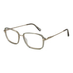 Guess Gray Men Glasses Frame in stainless steel, full-rim rectangle style with demo grey plastic lenses, size 54-17-145, includes branded case.