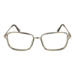 Guess Gray Men Glasses Frame, rectangle style with stainless steel full-rim, 54-17-145, includes branded case.