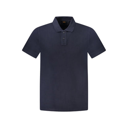 Hugo Boss Blu Cotton Men Polo