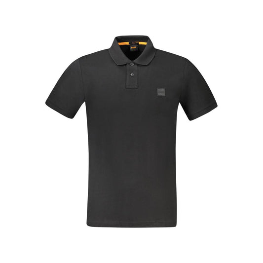 Hugo Boss Black Cotton Men's Polo Shirt