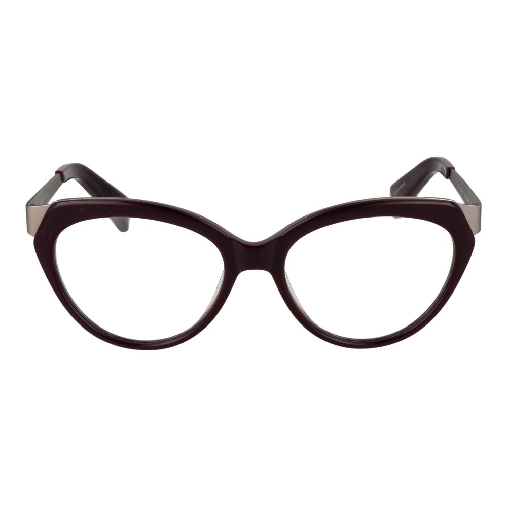 Yohji Yamamoto Purple Unisex Glasses Frame, full-rim acetate cat eye with demo lenses, size 53-17-140