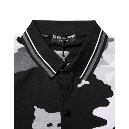 Dolce & Gabbana Multicolor Camouflage Collared Polo T-shirt