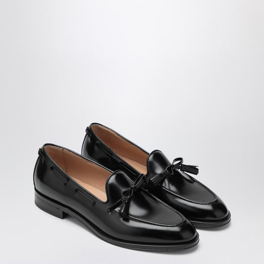 Valentino Garavani Bowshire loafers in black glossy calfskin 7Y2S0L07CEE/R_VALE-0NO_600