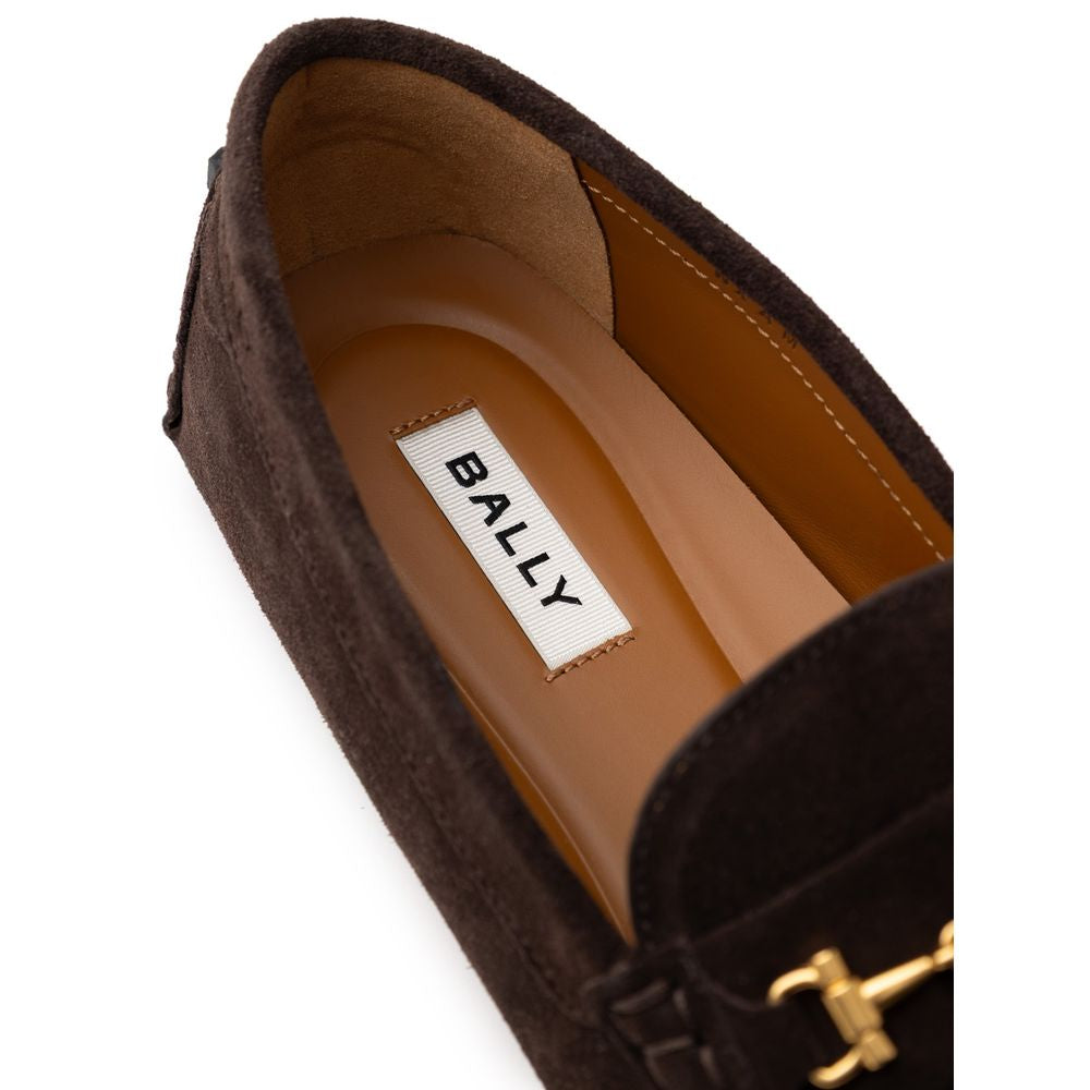 Bally Brown Leather Moccassin BA-9377664-10.5