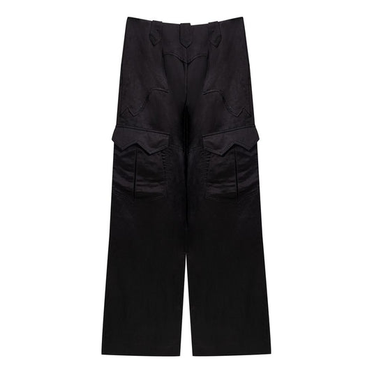 Tom Ford Black Viscose Cargo Pant TO-9309676-IT38|XS