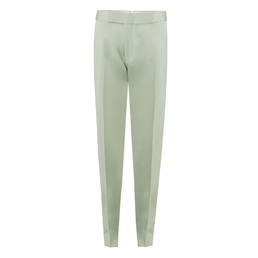 Tom Ford Green Viscose Chino Pant TO-9232674-IT46 | S