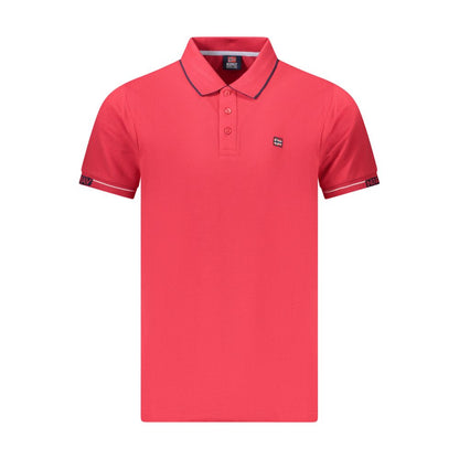 Norway 1963 Red Cotton Men Polo Shirt