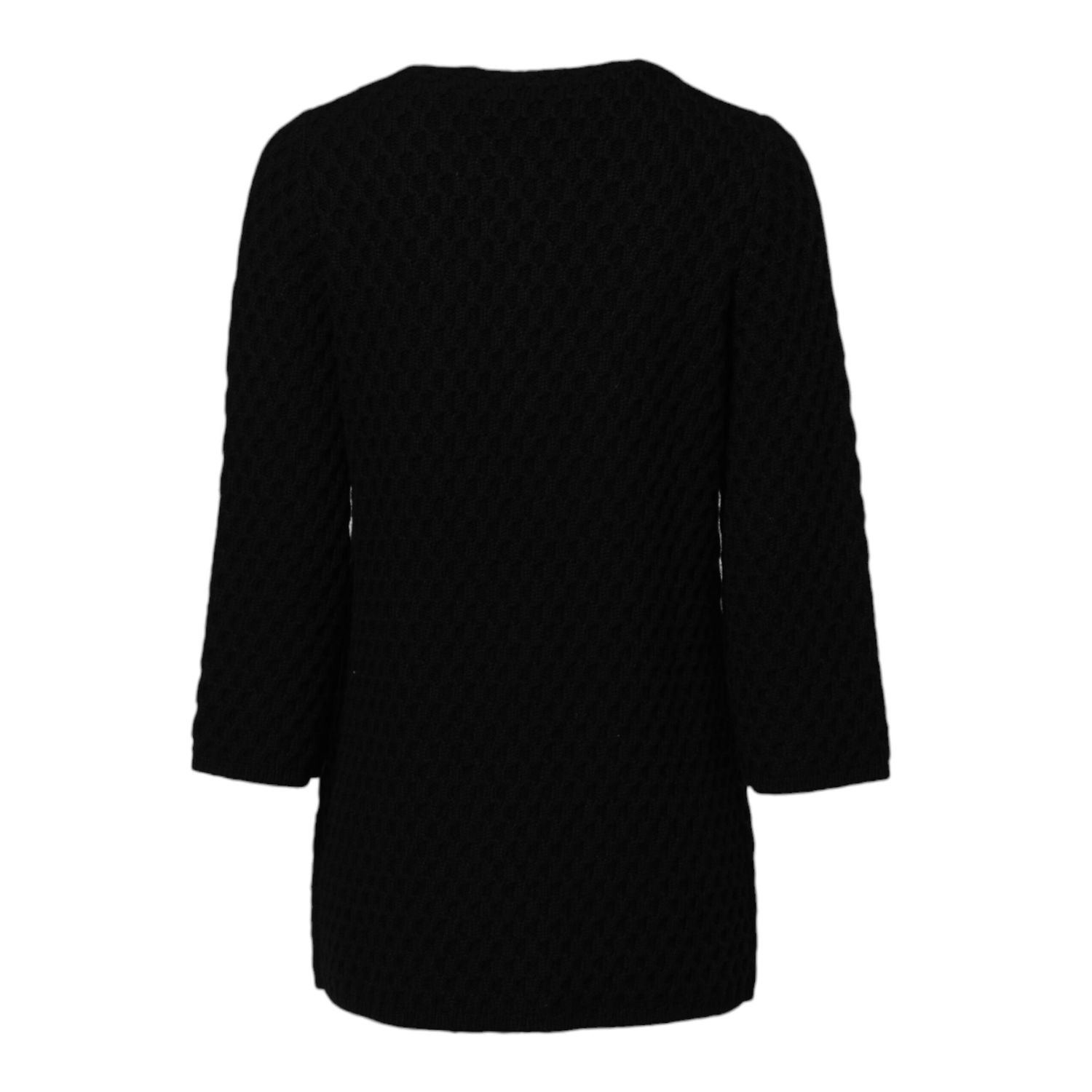 Dolce & Gabbana Black Cashmere Quilted Embellished Jacket