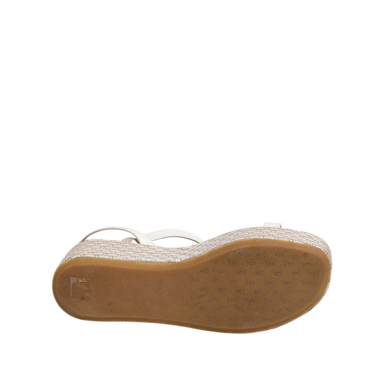 Patrizia Pepe White Espadrilles Ankle Strap Sandals Shoes