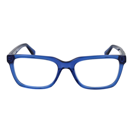 Guess Blue Men Glasses Frame in full-rim acetate with demo lenses