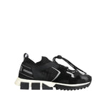 Dolce & Gabbana Black White Logo Sorrento Sneakers Shoes