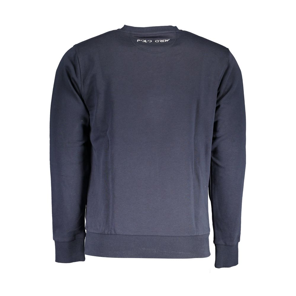 La Martina Blue Cotton Sweatshirt