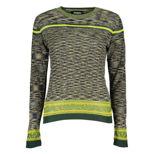 Desigual Green Cotton Sweater DE-24883-L