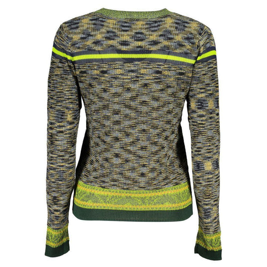 Desigual Green Cotton Sweater DE-24883-L