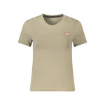 Guess Jeans Beige Cotton Tops & T-Shirt GU-39055-S