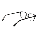 Guess Black Men Glasses Frame - Metal Browline Full-Rim Black Eyeglasses with Demo Lenses, Spring Hinge, Size 54-18-140