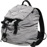 Dolce & Gabbana Gray Milano Print Drawstring Travel Backpack Bag BAG4646