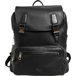Dolce & Gabbana Black Palermo Backpack Hammered Calfskin Leather Bag BAG4648