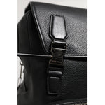 Dolce & Gabbana Black Palermo Backpack Hammered Calfskin Leather Bag BAG4648