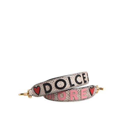 Dolce & Gabbana Multicolor DG AMORE Patch Bag Accessory Shoulder Strap
