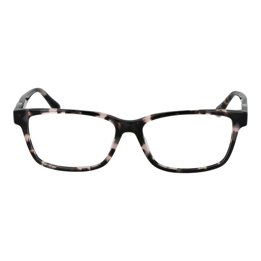 Guess Black Women Glasses Frame in full-rim style with plastic rectangle lenses and spring hinge, lens width 56mm, for women.