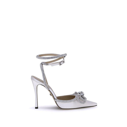 MACH & MACH Silk Pumps with double bow MA-FW200237WHITE-EU36/US6