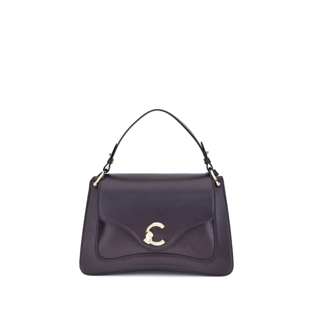 Coccinelle Purple Calf Leather Bos Taurus Handbag