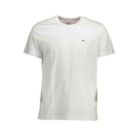 Tommy Hilfiger White Organic Cotton Men T-Shirt