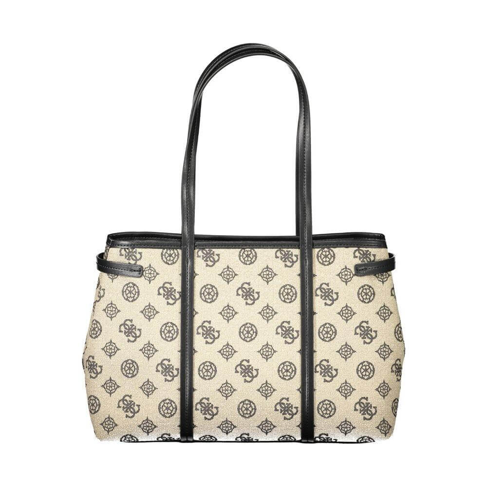 Front view with bag zipped and handles upright.