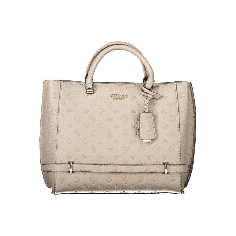 Front view with bag zipped and handles upright.