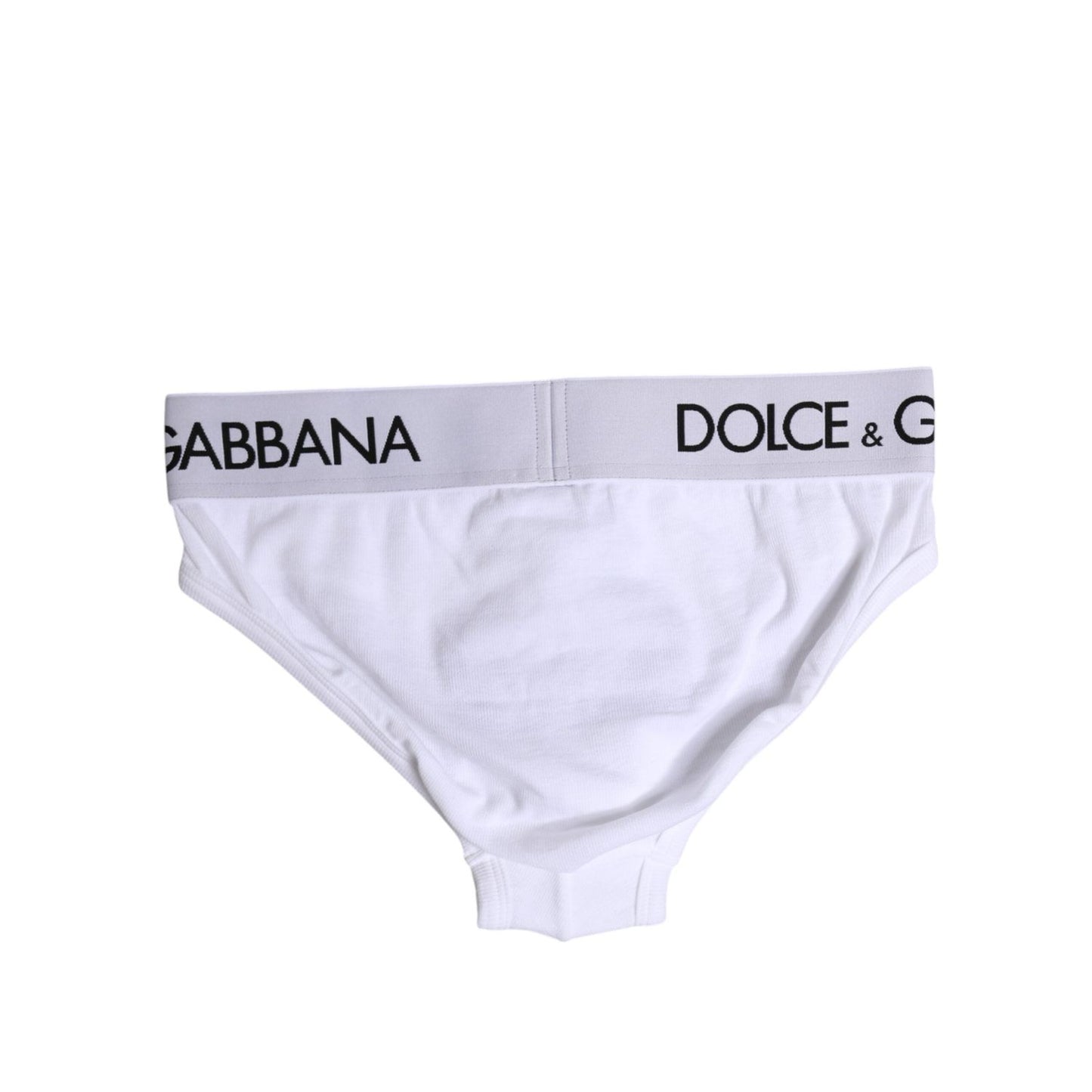 Dolce & Gabbana White Cotton Stretch Regular Brief Underwear