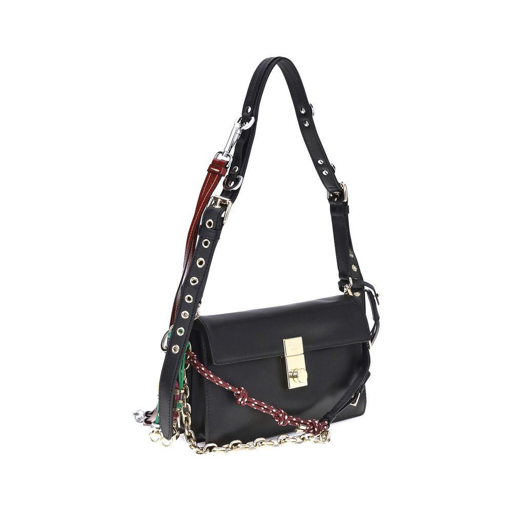 Front view with bag zipped and handles upright.